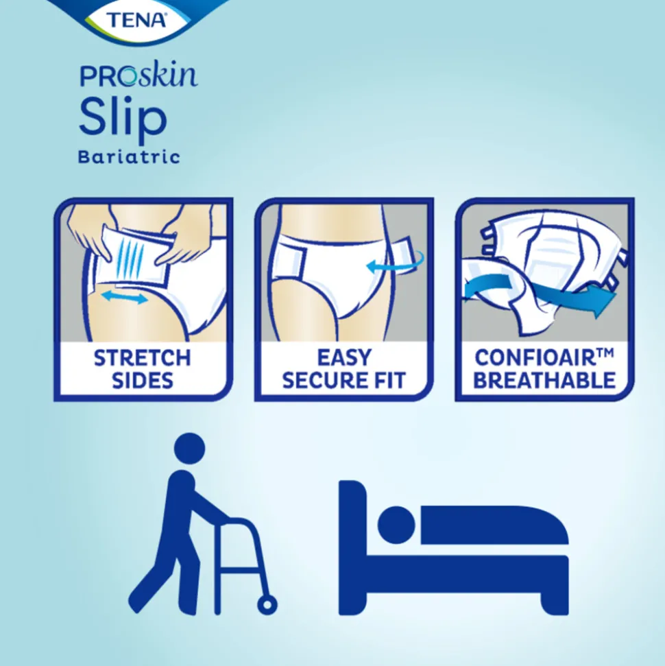 2x TENA Proskin Slip Bariatric Super 3XL 8 stuks