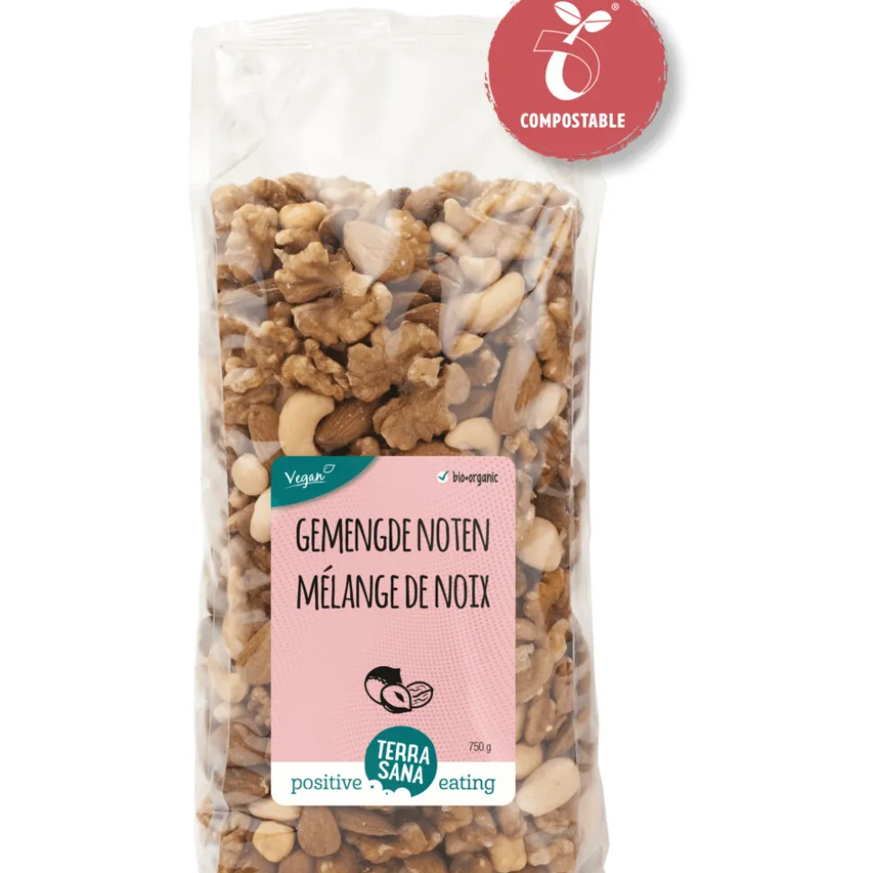 6x Terrasana Gemengde Noten 750 gr