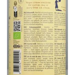 3x Terrasana Kokosmelk 22% Vet 400 ml