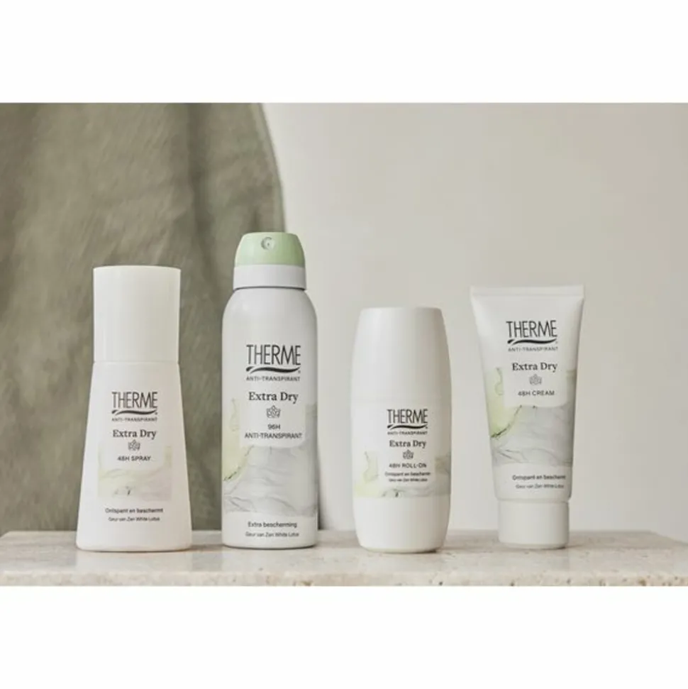 6x Therme Anti-Transpirant Extra Dry Zen White Lotus Spray 125 ml