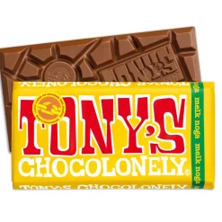15x Tony's Chocolonely Melk Noga 180 gr