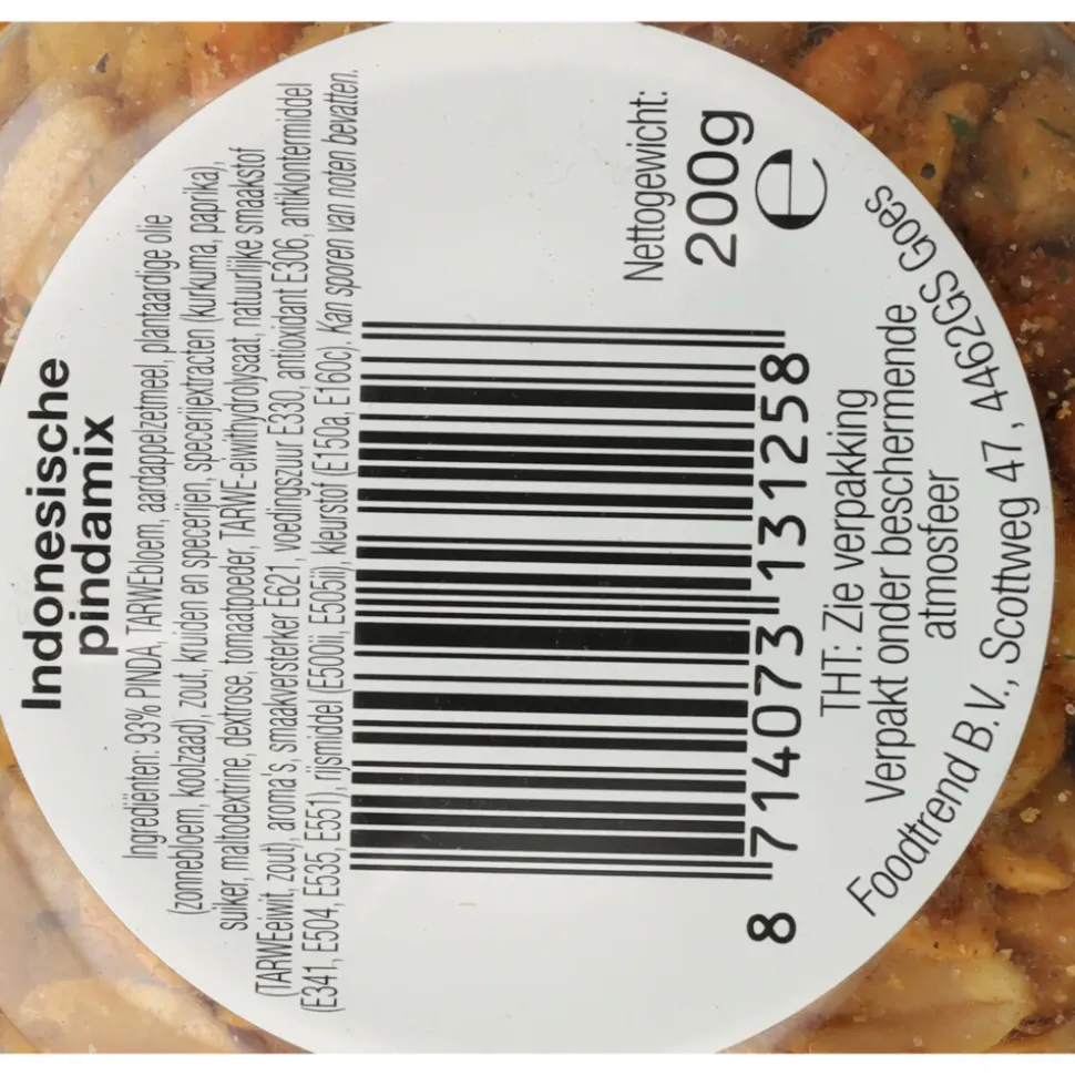 6x Verse Klassenoten Indonesische Pindamix 200 gr