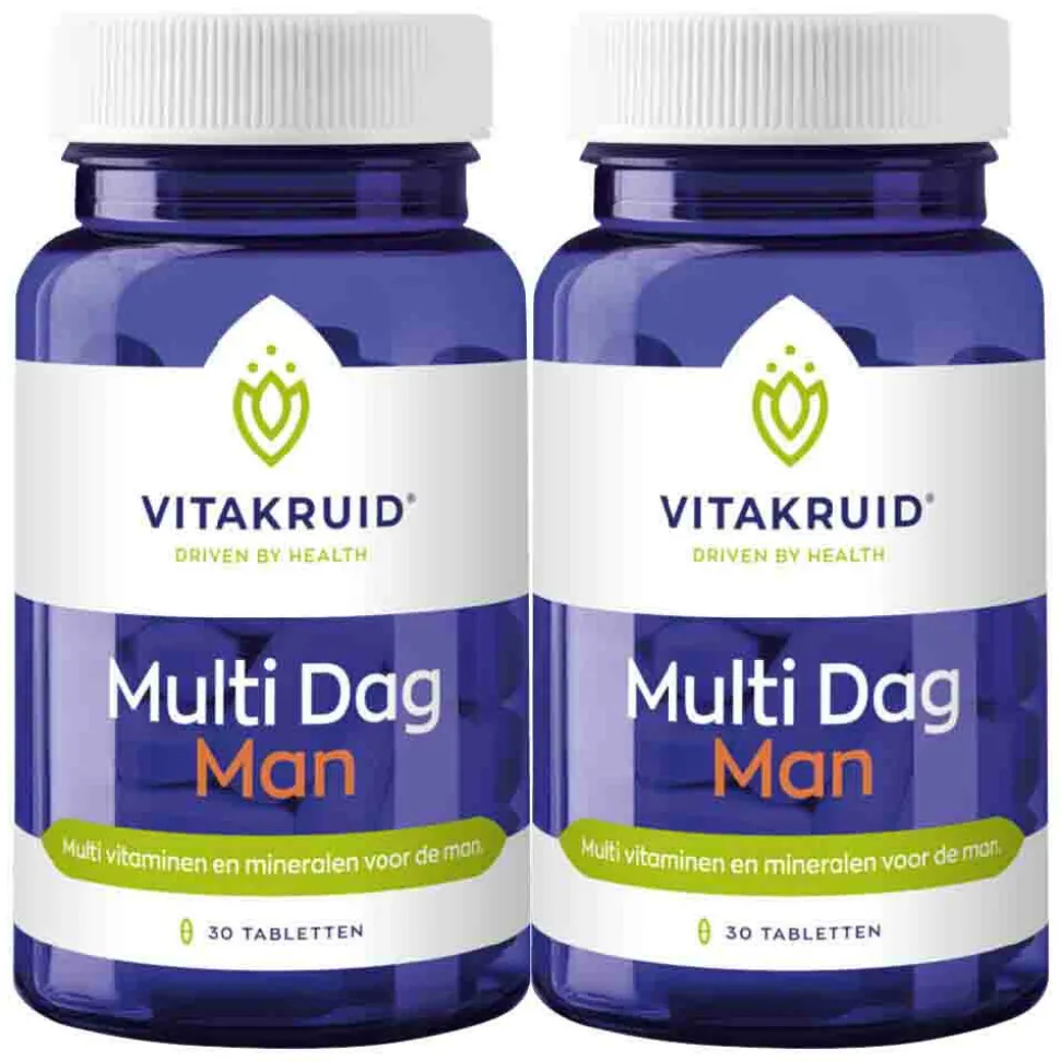 2x Vitakruid Multi Dag Man 30 tabletten