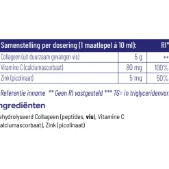 2x Vitakruid Pure Viscollageen Poeder Met C en Zink 130 gr