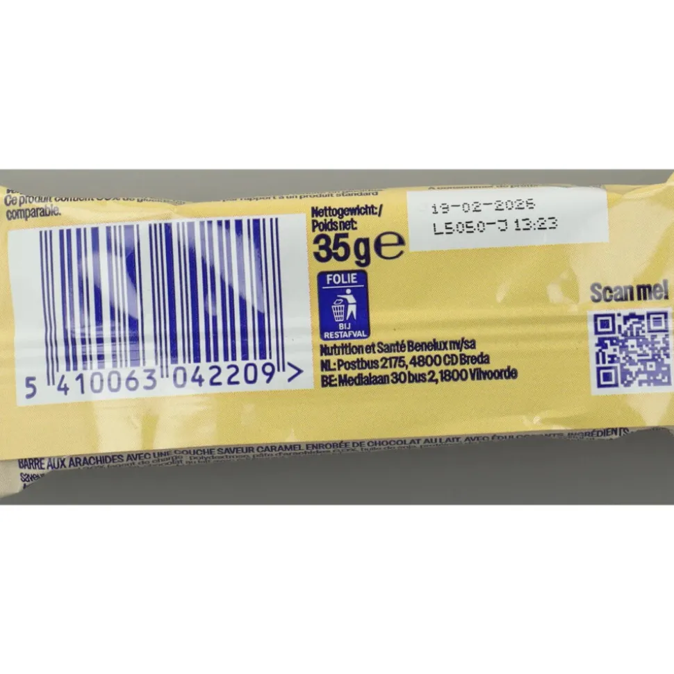 10x WeCare Lower Carb Bar Caramel Choco Peanut 35 gr