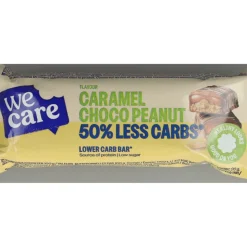 10x WeCare Lower Carb Bar Caramel Choco Peanut 35 gr