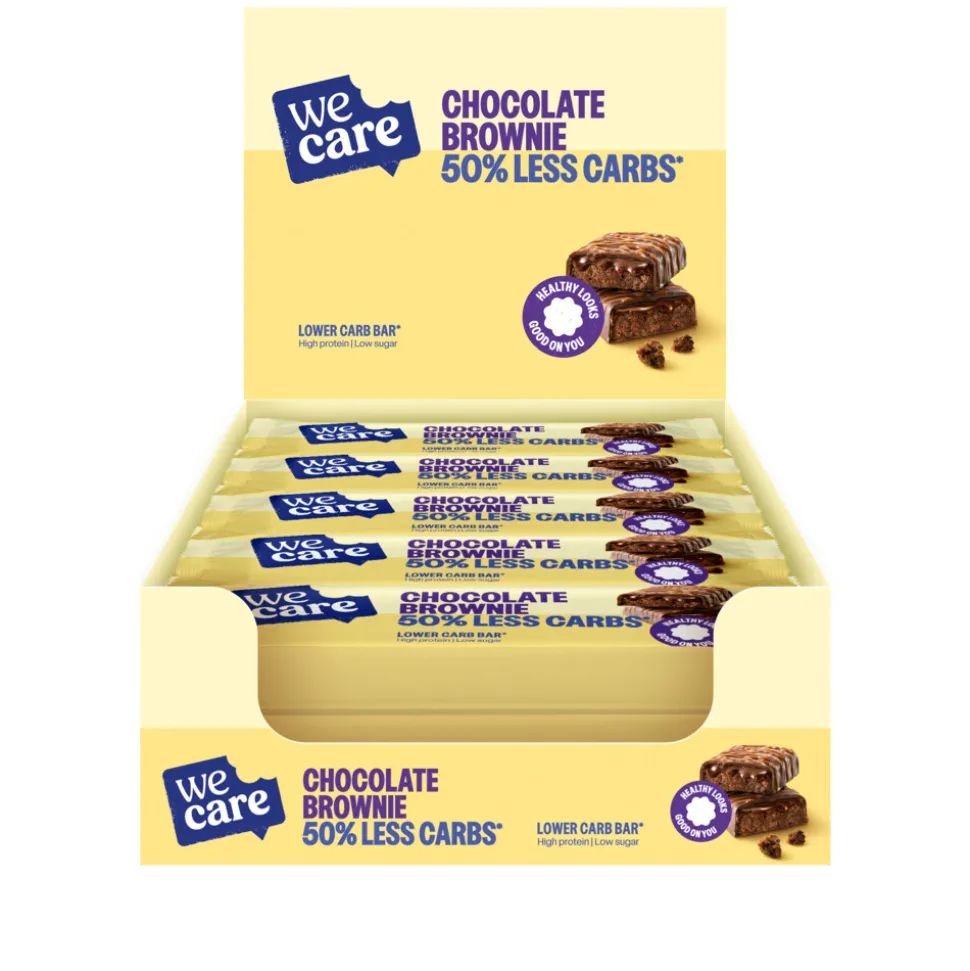 15x WeCare Lower Carb Bar Chocolate Brownie 60 gr