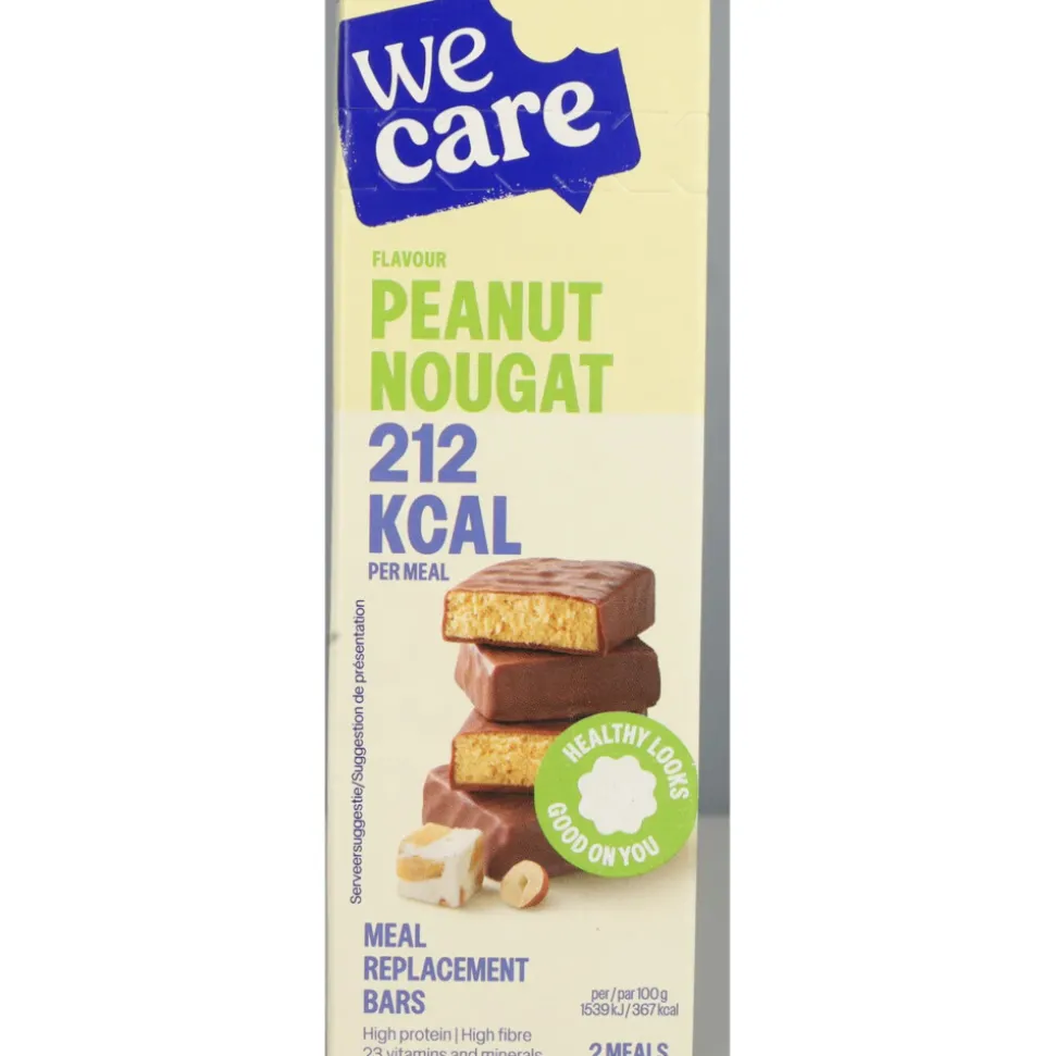 6x WeCare Meal Replacement Bars Peanut Nougat 116 gr
