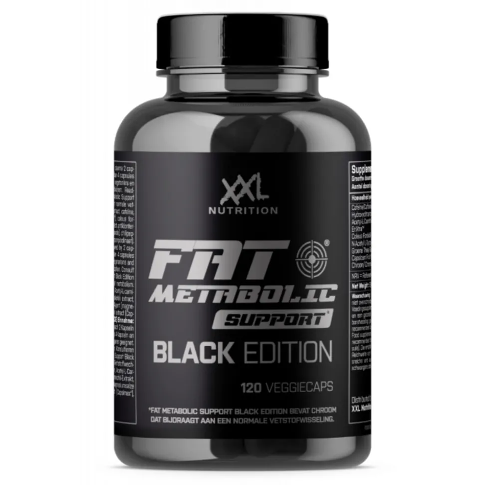 2x XXL Nutrition Fat Metabolic Support Black Editie 120 stuks