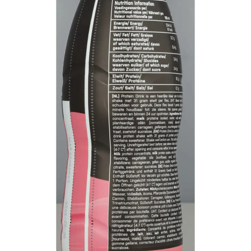 6x XXL Nutrition N'Joy Protein Drink Aardbei 310 ml