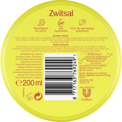 6x Zwitsal Zachte Crème 200 ml