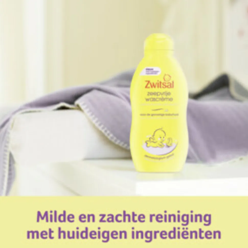 6x Zwitsal Zeepvrije Wascrème 200 ml