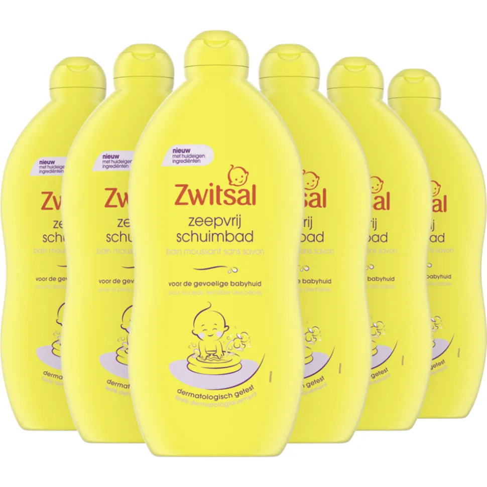 6x Zwitsal Zeepvrij Schuimbad 700 ml