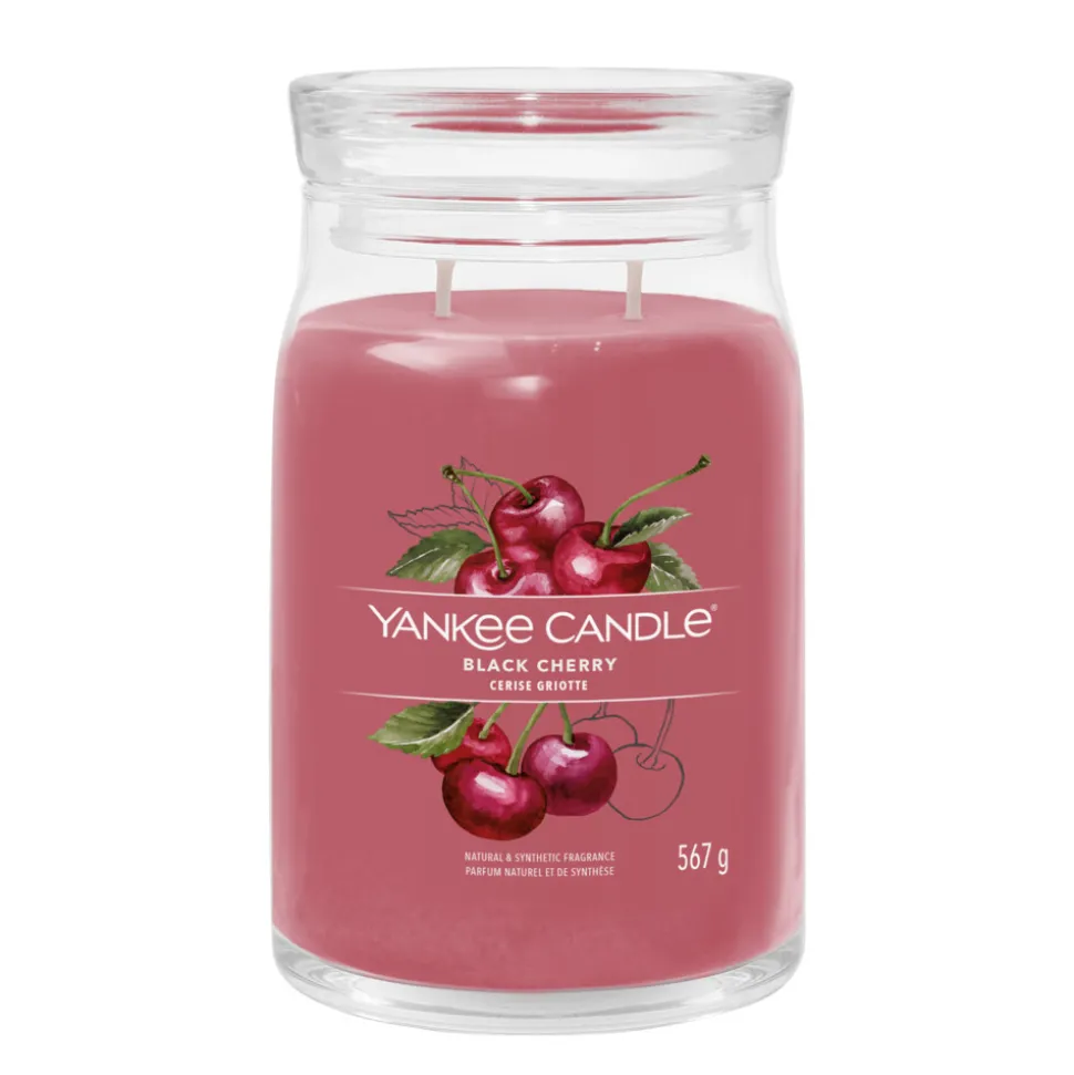 Yankee Candle Geurkaars Large Jar Black Cherry Signature 567 gr