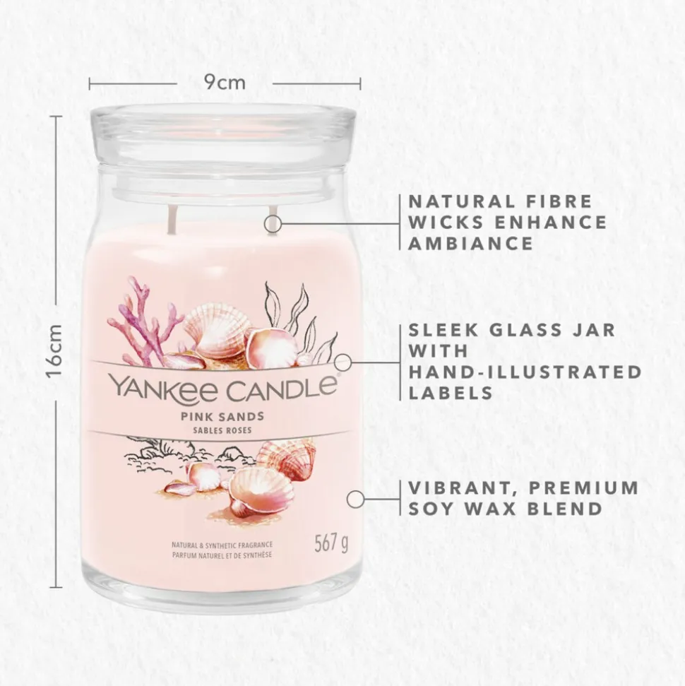 Yankee Candle Geurkaars Large Jar Pink Sands 567 gr