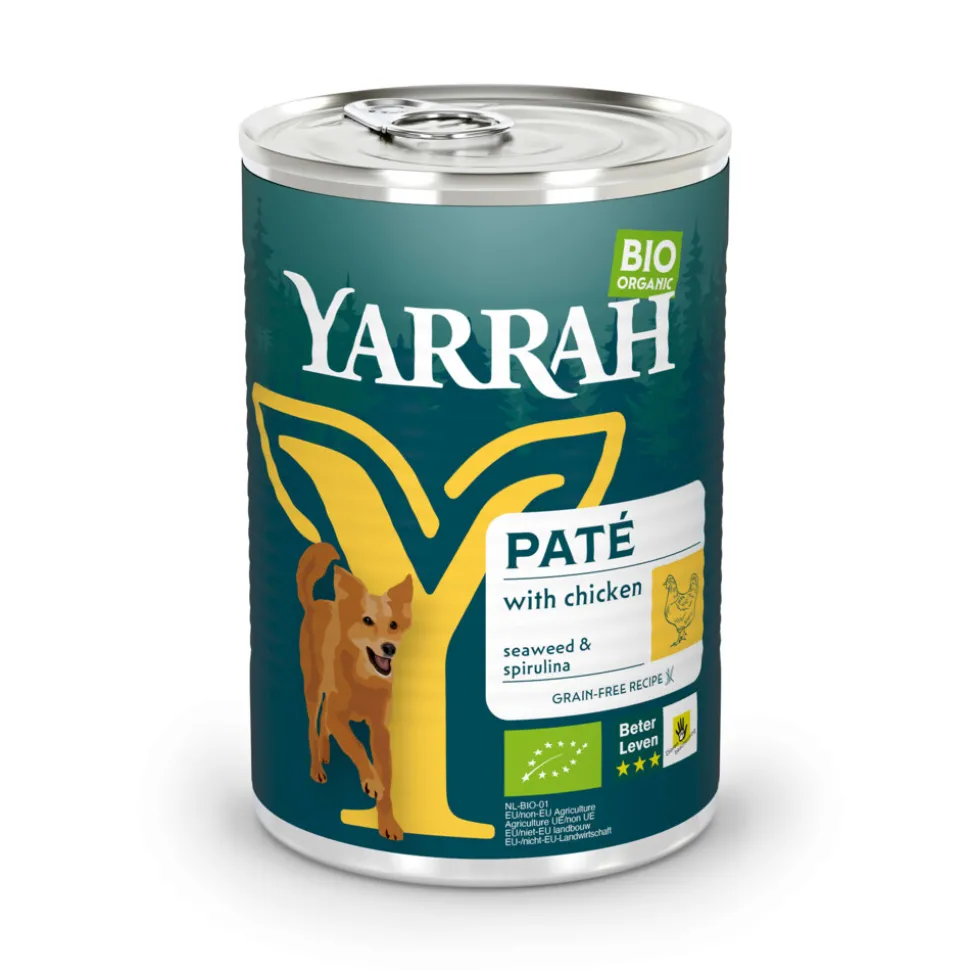 Yarrah Bio Hondenvoer Paté Kip 400 gr