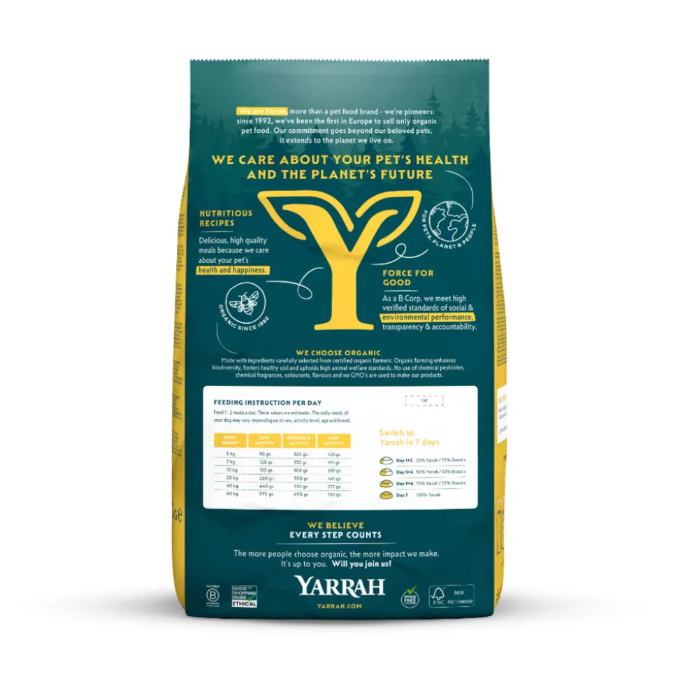 Yarrah Bio Hondenvoer Adult Kip 5 kg