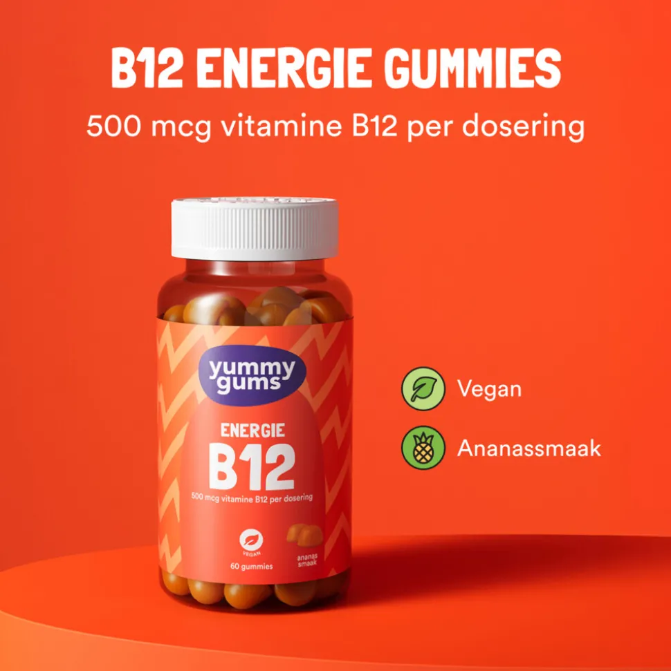 Yummygums B12 Energie Gummies 60 stuks