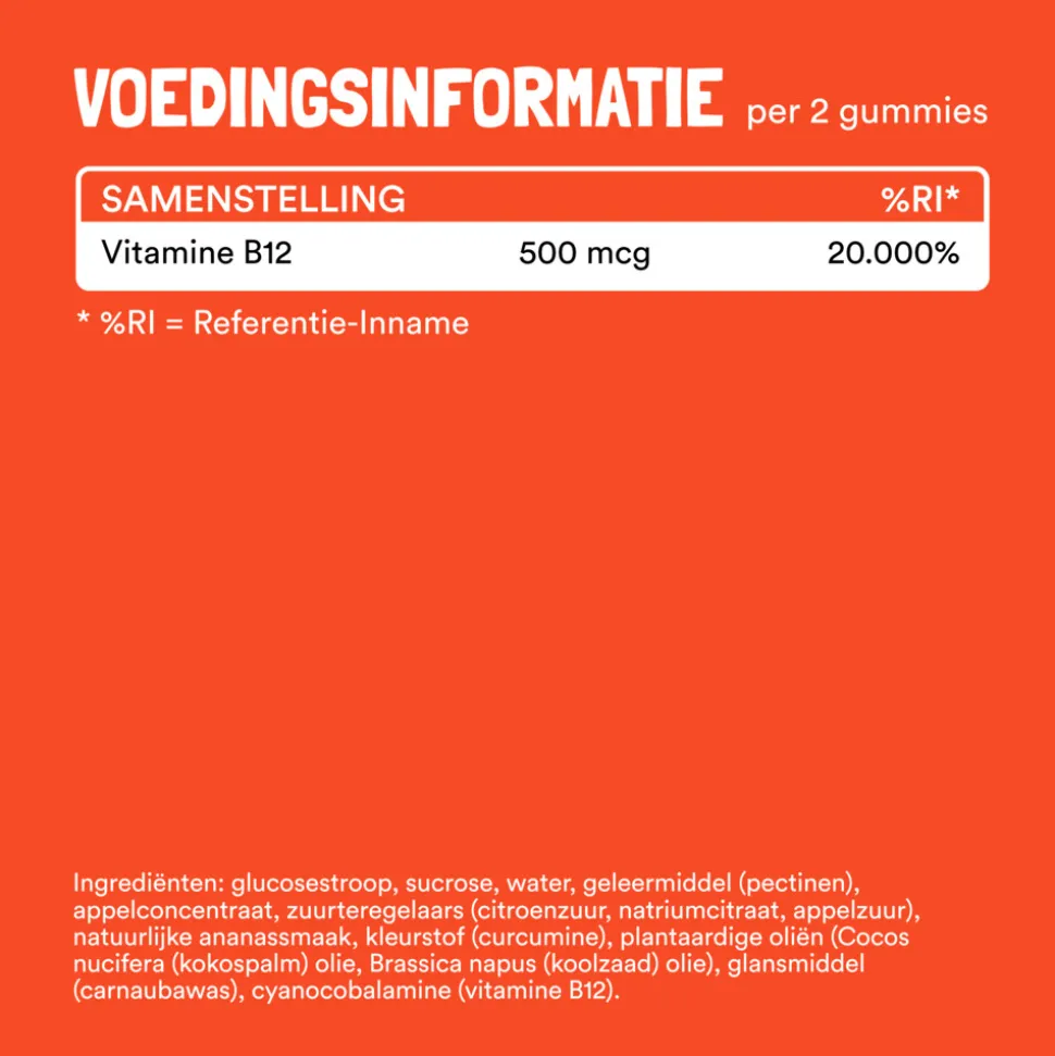 Yummygums B12 Energie Gummies 60 stuks