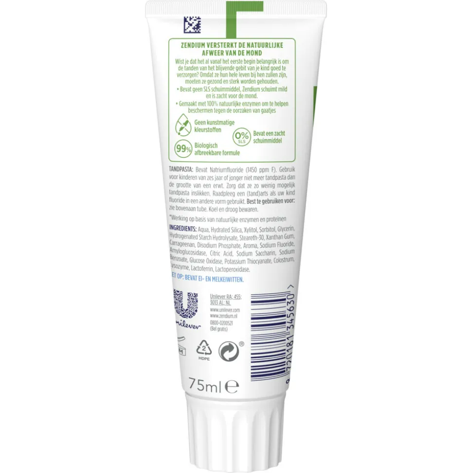 Zendium Tandpasta Junior 75 ml