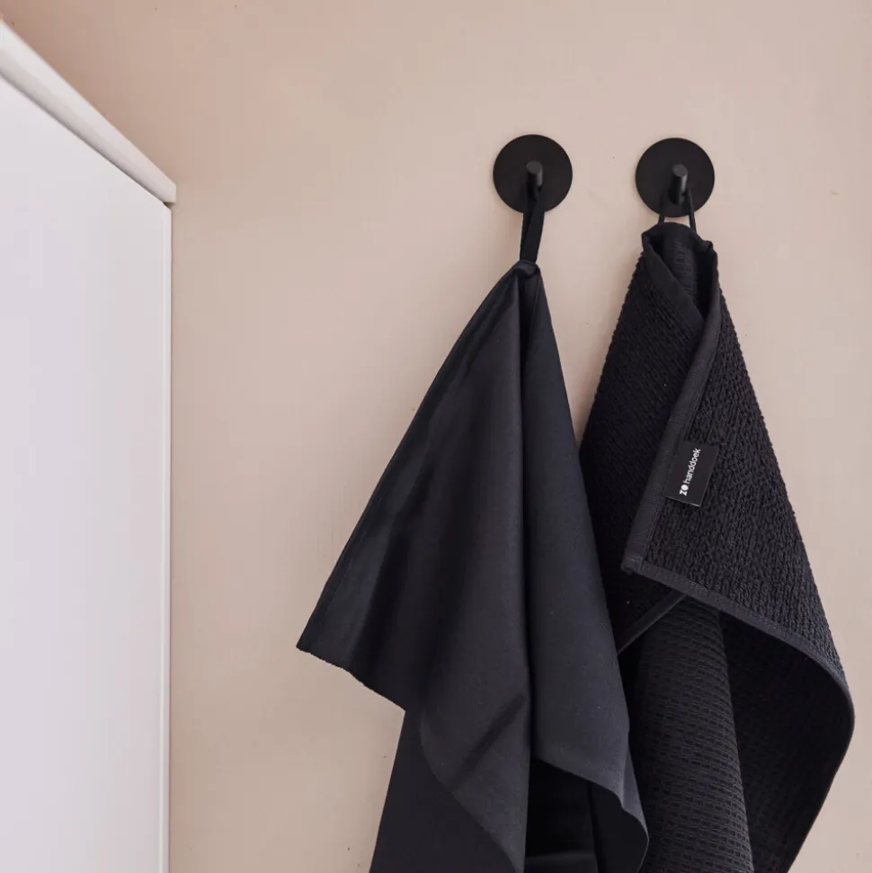 ZO Handdoek Gerecycled Katoen Antraciet 2 stuks