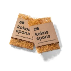ZO Kokosspons Krasvrij 100% Kokos 2 stuks