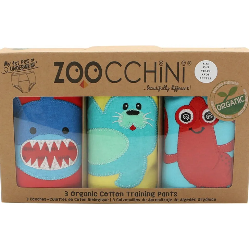 Zoocchini Oefenbroekjes 3-4 jaar Boys Ocean Pals 3 stuks