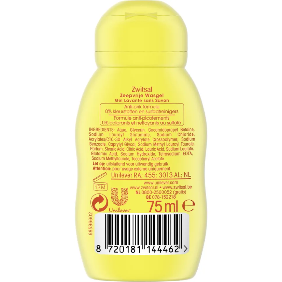 Zwitsal Zeepvrije Wasgel 75 ml